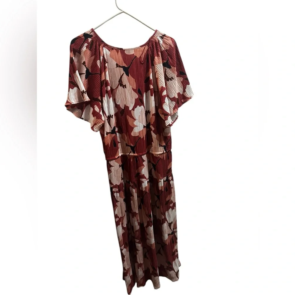 Liz Claiborne Crepe Floral Maxi Dress size XL NEW - Picture 6 of 8